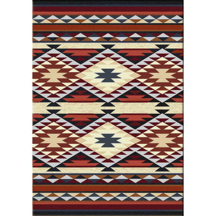 American Dakota Southwest Diamond Rio Rug - Rust