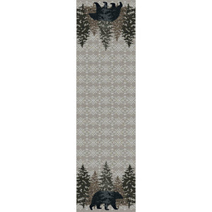 American Dakota Cabin High Point Bear Rug - Stone