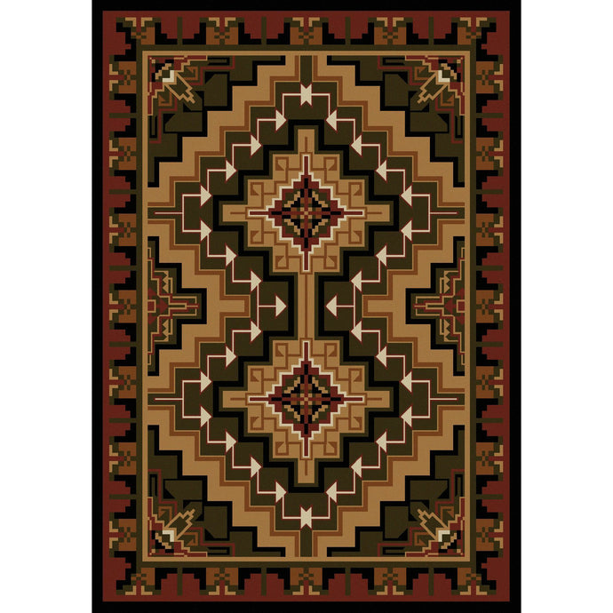 American Dakota Southwest Hill Country Rug - Red