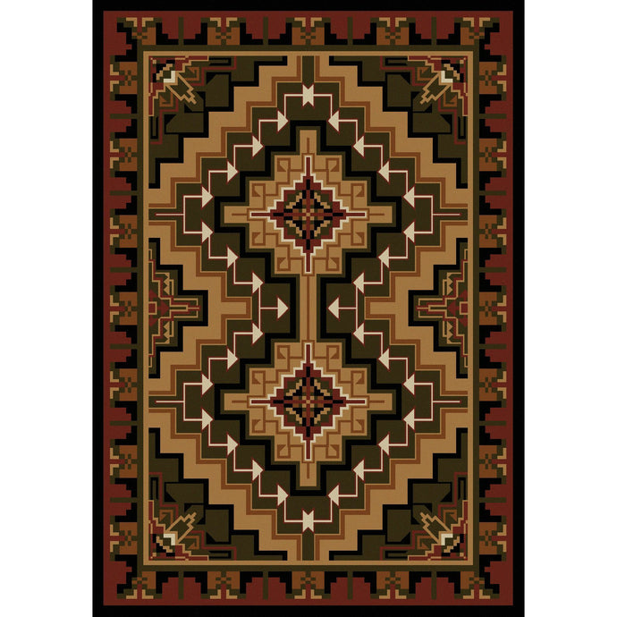 American Dakota Southwest Hill Country Rug - Red