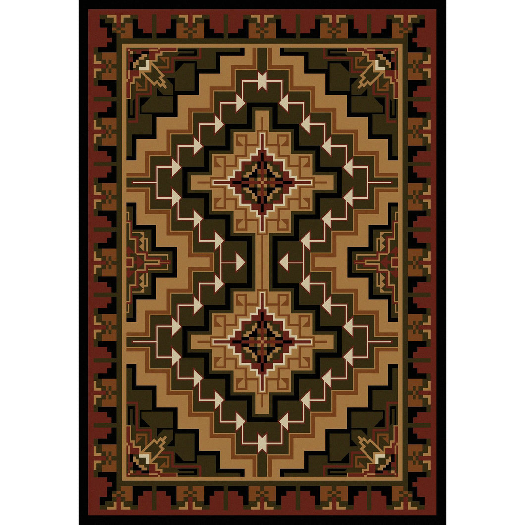 American Dakota Southwest Hill Country Rug - Red