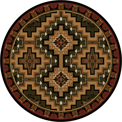 American Dakota Southwest Hill Country Rug - Red
