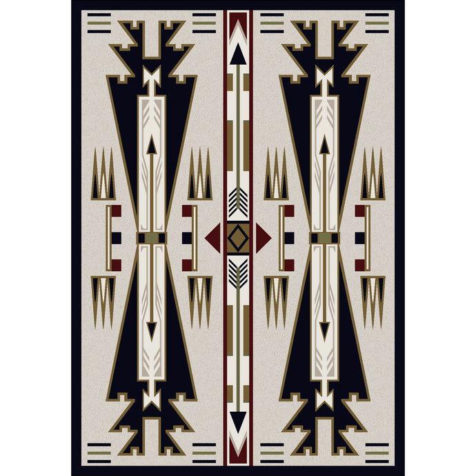 American Dakota Southwest Horse Thieves Rug - Natural