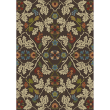 Load image into Gallery viewer, American Dakota Cabin Infinity Oak Rug - Brown