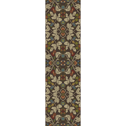 American Dakota Cabin Infinity Oak Rug - Brown