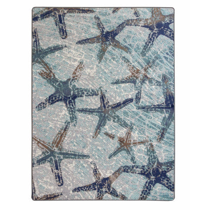American Dakota Coastal Laguna Reef Rug - Aqua