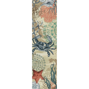 American Dakota Coastal Latitude Adjustment Rug - Parchment