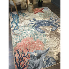 Load image into Gallery viewer, American Dakota Coastal Latitude Adjustment Rug - Parchment