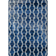 Load image into Gallery viewer, American Dakota Coastal Lattice Rug - Blue