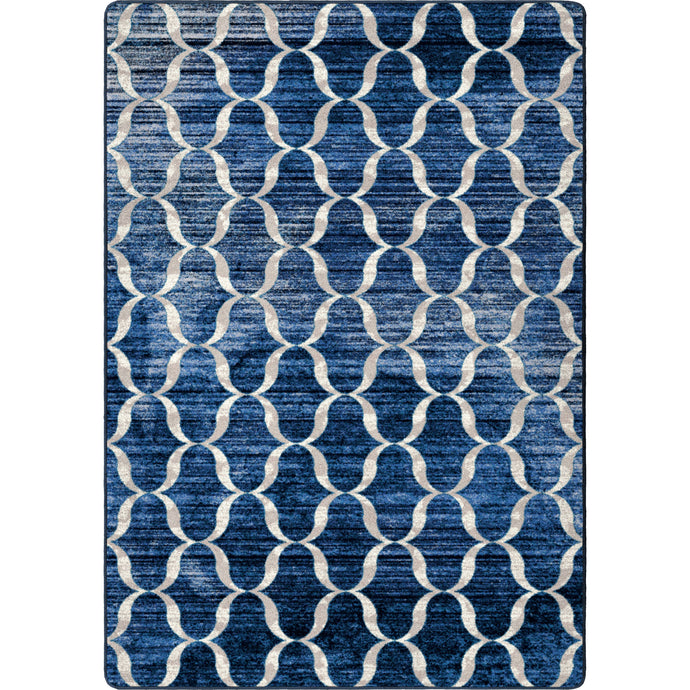 American Dakota Coastal Lattice Rug - Blue