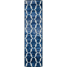 Load image into Gallery viewer, American Dakota Coastal Lattice Rug - Blue