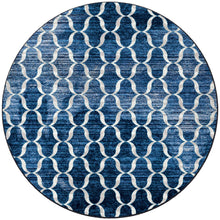 Load image into Gallery viewer, American Dakota Coastal Lattice Rug - Blue