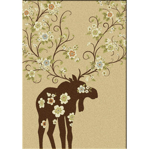 American Dakota Cabin Moose Blossom - Natural