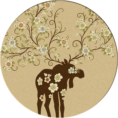 American Dakota Cabin Moose Blossom - Natural