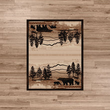 Load image into Gallery viewer, American Dakota Cabin Mountain Shadow Bear Rug - Natural