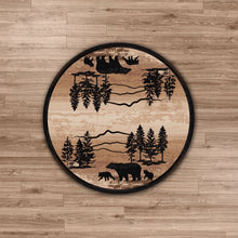 Load image into Gallery viewer, American Dakota Cabin Mountain Shadow Bear Rug - Natural
