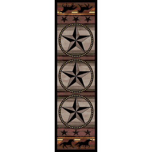 American Dakota Western Night Stampede Rug - Desert