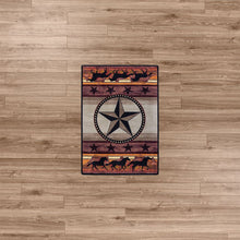 Load image into Gallery viewer, American Dakota Western Night Stampede Rug - Desert