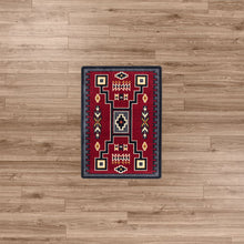 Load image into Gallery viewer, American Dakota Southwest Old Crow Rug - Red