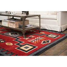 Load image into Gallery viewer, American Dakota Southwest Old Crow Rug - Red