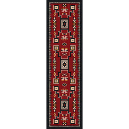 American Dakota Southwest Old Crow Rug - Red
