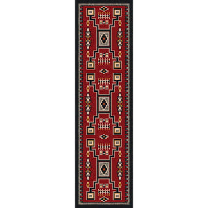 American Dakota Southwest Old Crow Rug - Red