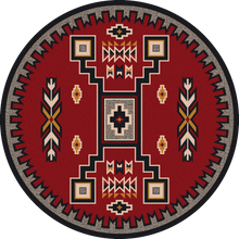 Load image into Gallery viewer, American Dakota Southwest Old Crow Rug - Red
