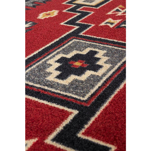 American Dakota Southwest Old Crow Rug - Red