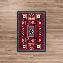 Load image into Gallery viewer, American Dakota Southwest Old Crow Rug - Red