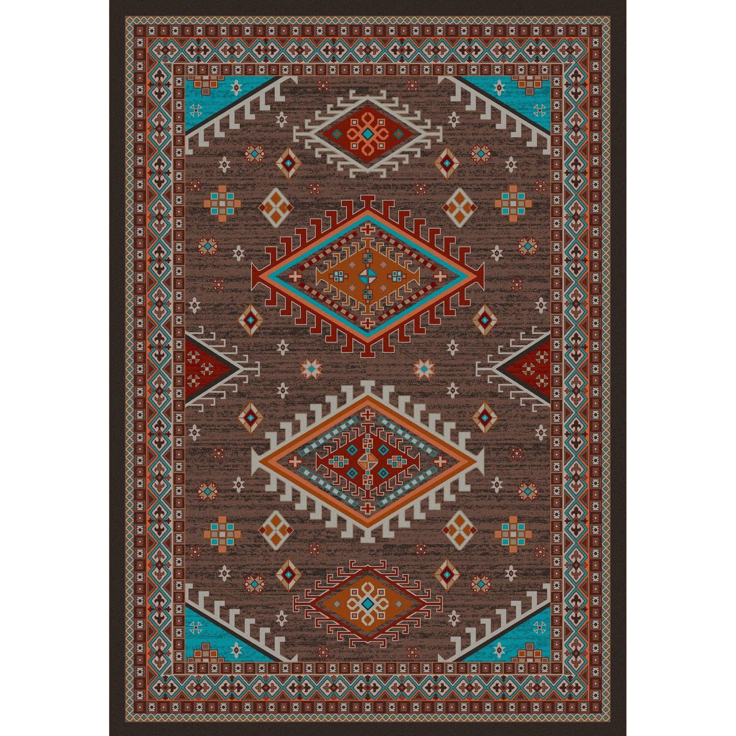 American Dakota Southwest Persian Rug - Brown