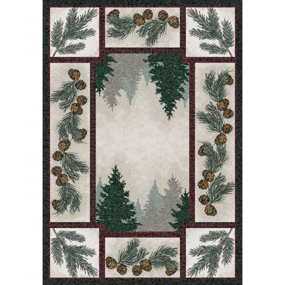 American Dakota Cabin Pine Forest Rug - Maize