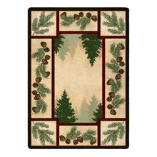 Load image into Gallery viewer, American Dakota Cabin Pine Forest Rug - Maize
