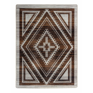 American Dakota Southwest Rim Shot Rug - Earthen