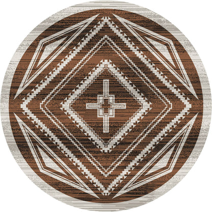 American Dakota Southwest Rim Shot Rug - Earthen
