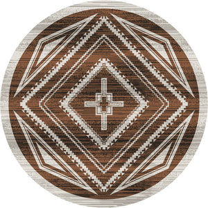 American Dakota Southwest Rim Shot Rug - Earthen