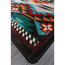 Load image into Gallery viewer, American Dakota Southwest Rustic Cross Rug - Electric