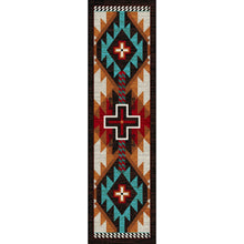 Load image into Gallery viewer, American Dakota Southwest Rustic Cross Rug - Electric