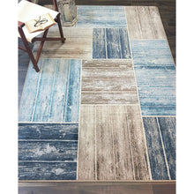 Load image into Gallery viewer, American Dakota Coastal Salty Seas Rug - Aqua