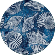 Load image into Gallery viewer, American Dakota Coastal Shell Island Rug - Ultramarine