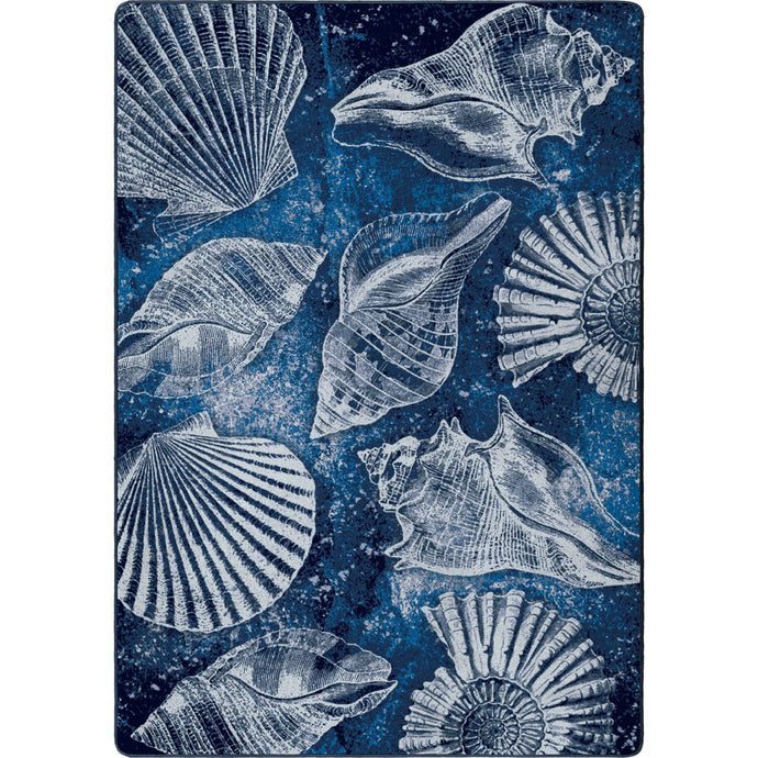 American Dakota Coastal Shell Island Rug - Ultramarine