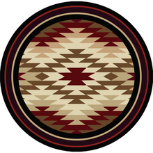 Load image into Gallery viewer, American Dakota Southwest Starburst Rug - Red