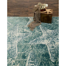 Load image into Gallery viewer, American Dakota Coastal Stargazing Rug - Aqua