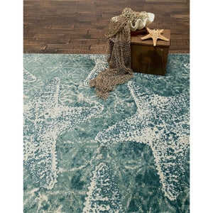 American Dakota Coastal Stargazing Rug - Aqua