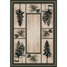 Load image into Gallery viewer, American Dakota Cabin Stoic Pines Rug - Forrest