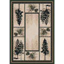 Load image into Gallery viewer, American Dakota Cabin Stoic Pines Rug - Forrest