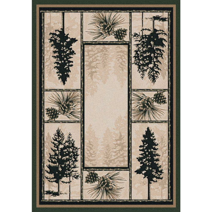 American Dakota Cabin Stoic Pines Rug - Forrest