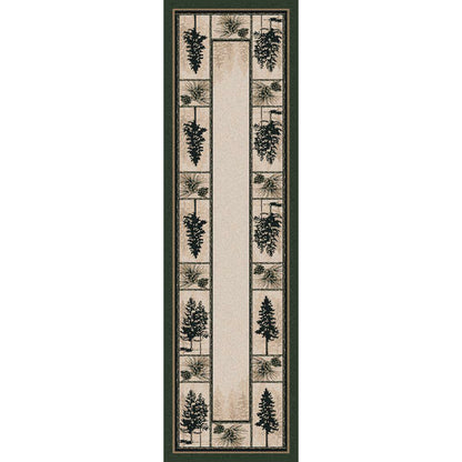 American Dakota Cabin Stoic Pines Rug - Forrest