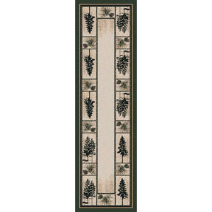 American Dakota Cabin Stoic Pines Rug - Forrest