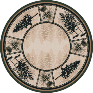 American Dakota Cabin Stoic Pines Rug - Forrest