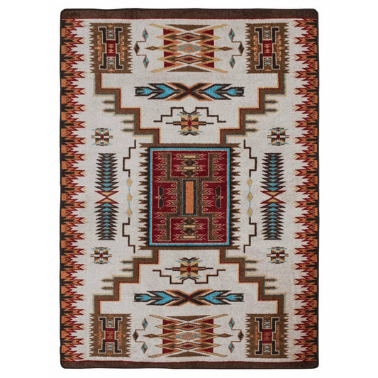 American Dakota Southwest Storm Catcher Rug - Rust